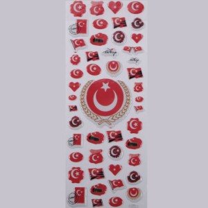 Türkische Flagge Face Sticker Aufkleber